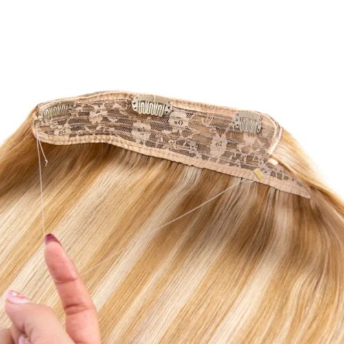 Human Hair Cuticle Aligned Halo Hair Extensions