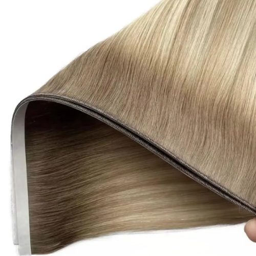 Long Tape PU Weft European Virgin Hair Weft Hair Extensions With Tape