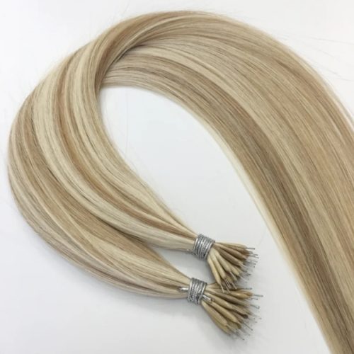 Nano Micro Loop Real Hair Extensions Iron Wire Mental Silicone Lined Nano Remy Human Hair Extensions