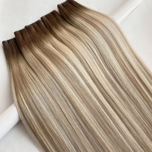 100% Human Hair Extension Thick Ends New Hand Tied Genius Weft