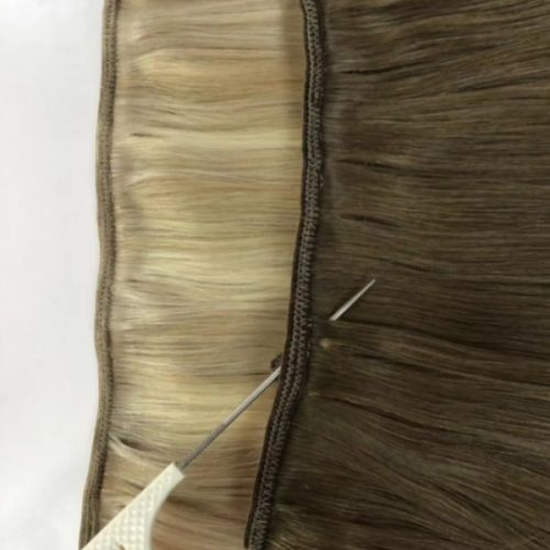 Double Drawn 100% Human Remy Hair Extensions Machine Made Weft