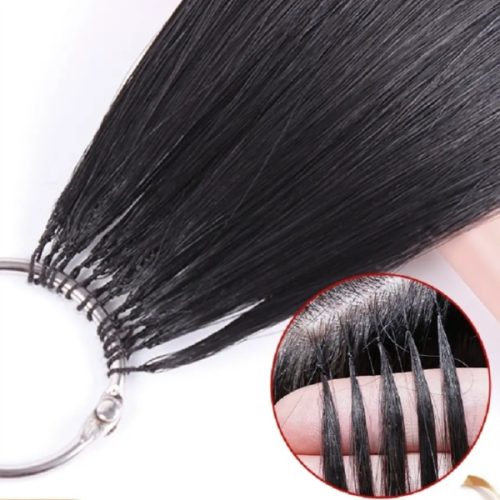 High Quality 100% Human Hair Feathering Hair Extension