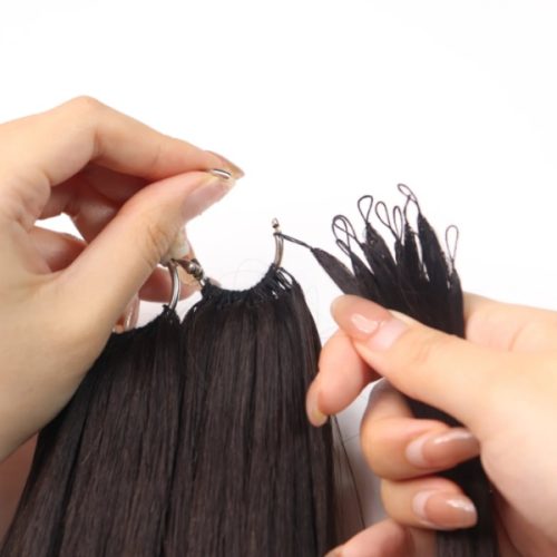 High Quality 100% Human Hair Feathering Hair Extension