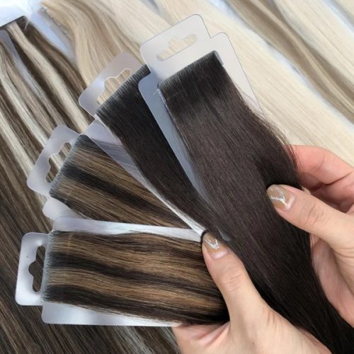 Russian Human Hair Extensions Injected Tape in Hair Extensions