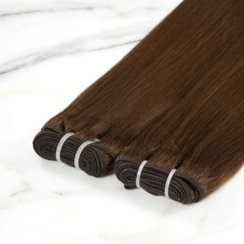 Seamless Double Drawn Machine Weft Sewing Hair Raw Virgin Natural Hair