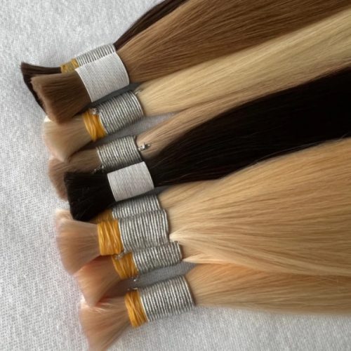 Wholesale Virgin Raw Human Hair Bulk Cuticle Aligned Russian Extension