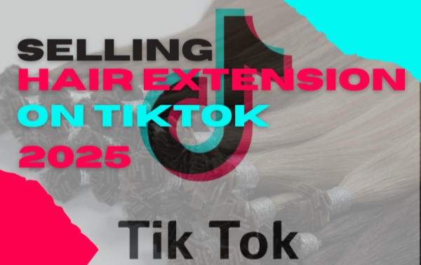 selling human hair extension on Tiktok