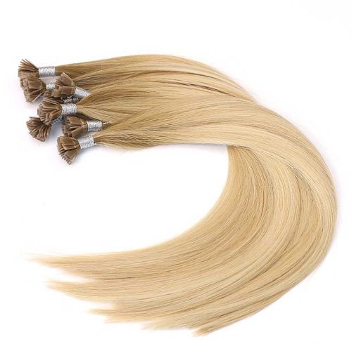 Wholesale 20 22 Inch Virgin Cuticle Aligned Raw Remy Russian Hair Pre Bonded Keratin U I K Flat Tip Human Hair Extensions