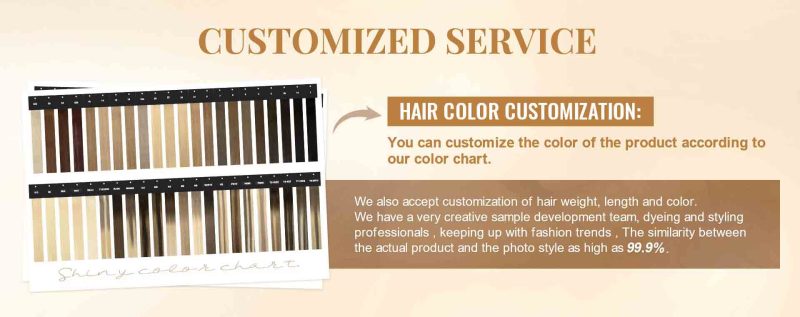 Hair Extension color chart