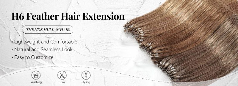 H6 feather hair extensions