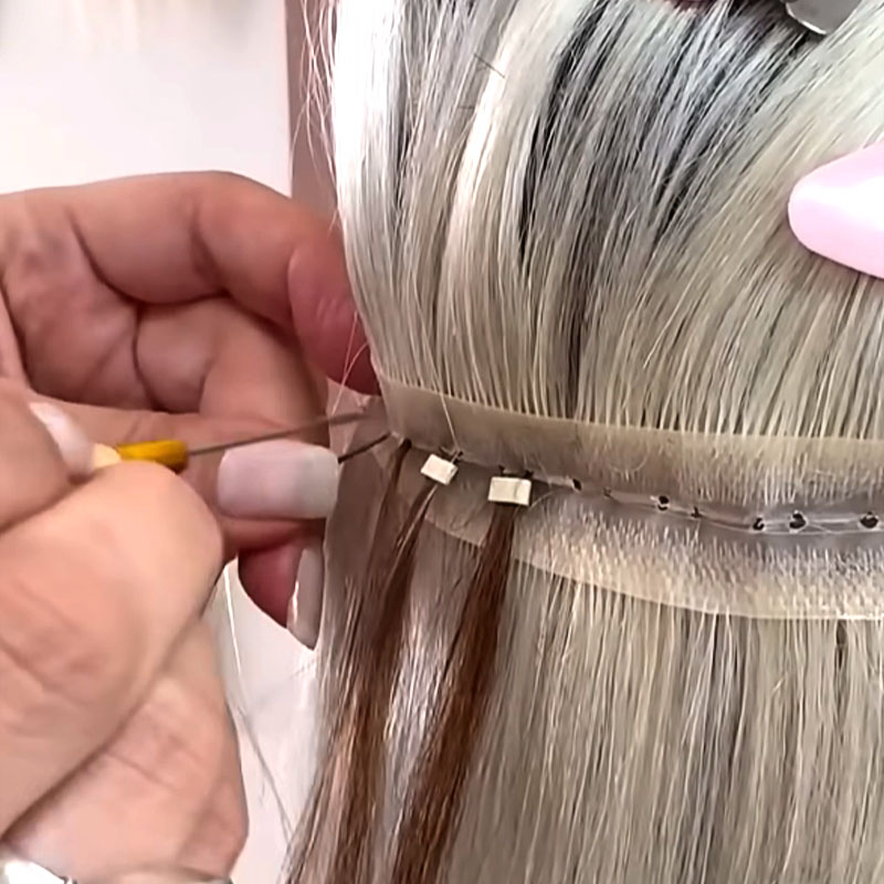 how to install butterfly weft hair extensions